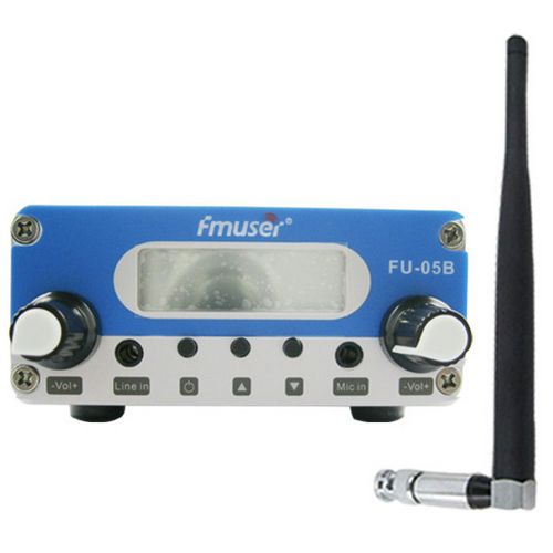 FMUSER 0.5W CZH-05B CZE-05B FU-05B pll 87-108mhz home fm transmitter broadcast stereo mic + short antenna + power supply cover 300M-1KM